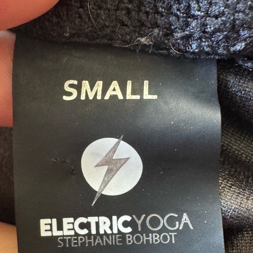 Electric Yoga Stephanie Bohbot pants leggings athletic athleisure small black - Picture 10 of 10